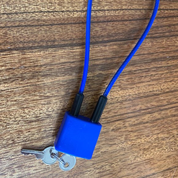 New Cable Lock, Padlock, Bicycle Lock, General Purpose Safety Lock w/2 Keys - Picture 5 of 12